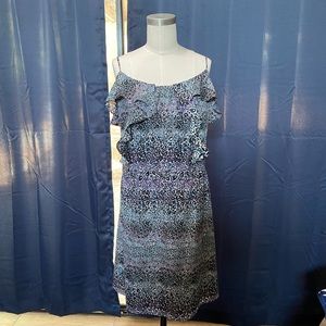 BCBG Spaghetti Strap Flutter Dress.